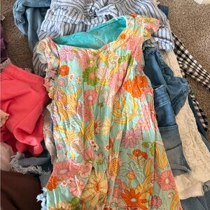 Posh Peanut Floral Kids Nightgown - Multicolor